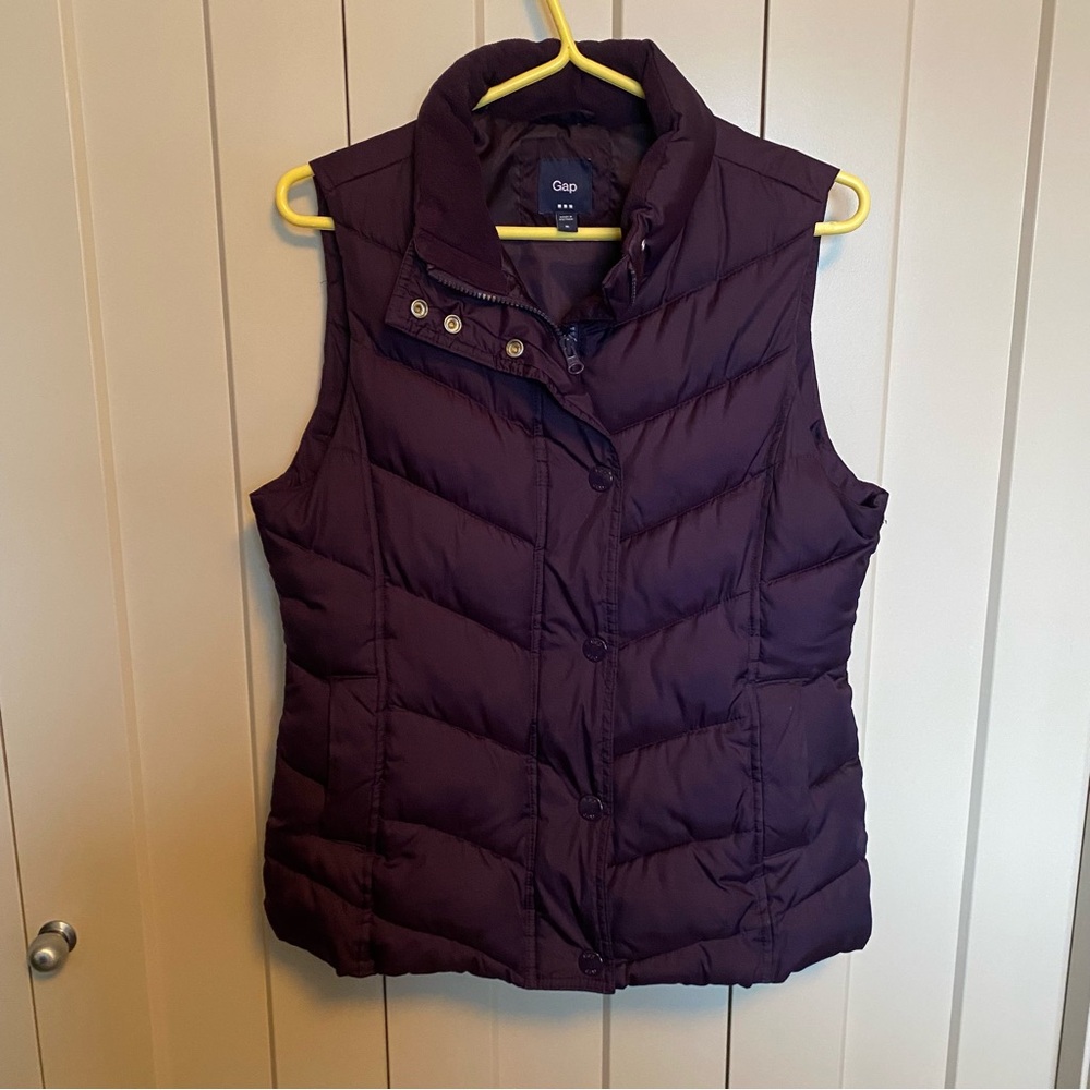 GAP 💜 Purple Puffer Vest-Size M